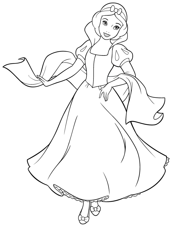 Free Snow White Coloring Pages
