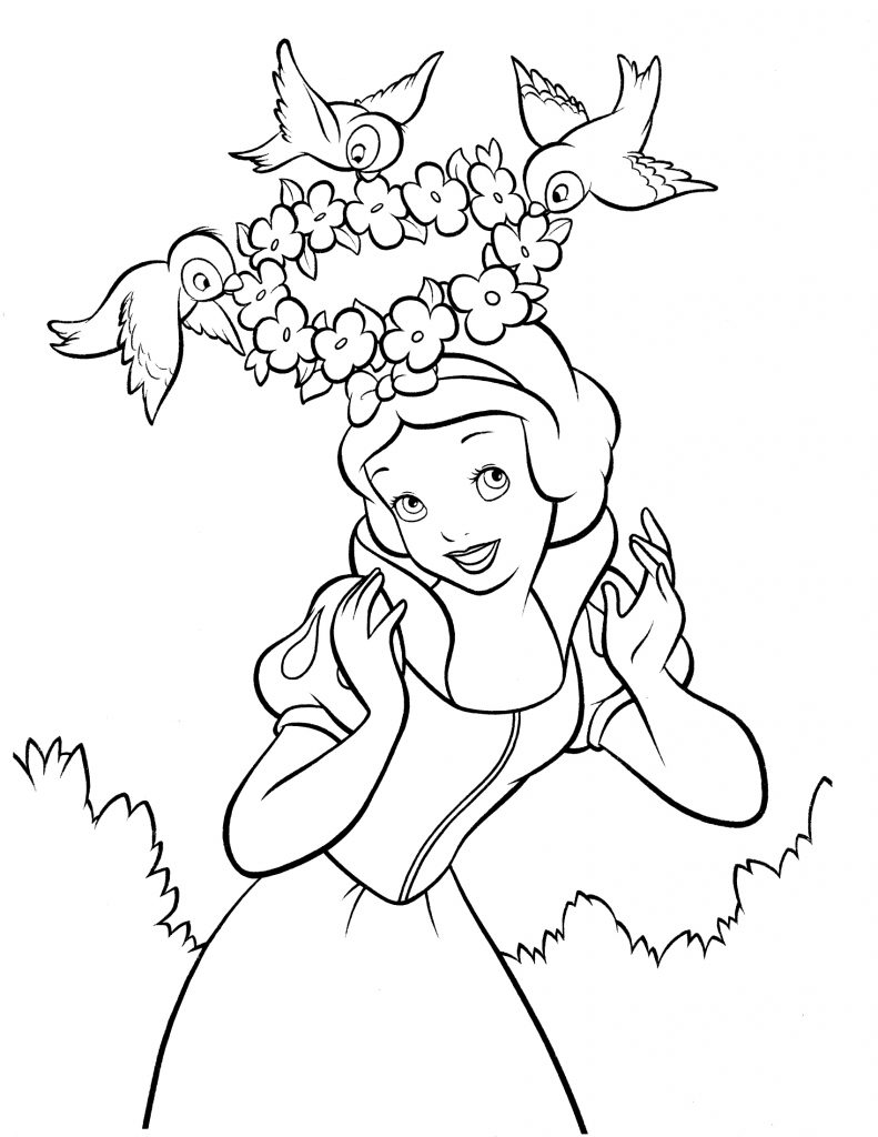 Free Snow White Coloring Printable