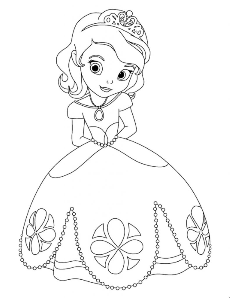 Free Sofia the First Coloring Pages