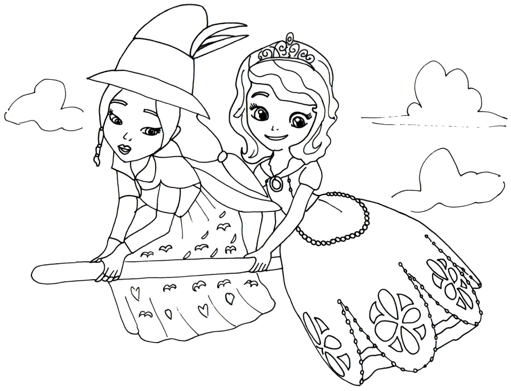 Good Witch Sofia the First Coloring Pages