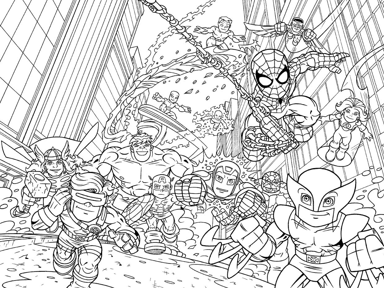 Marvel Coloring Pages   Best Coloring Pages For Kids
