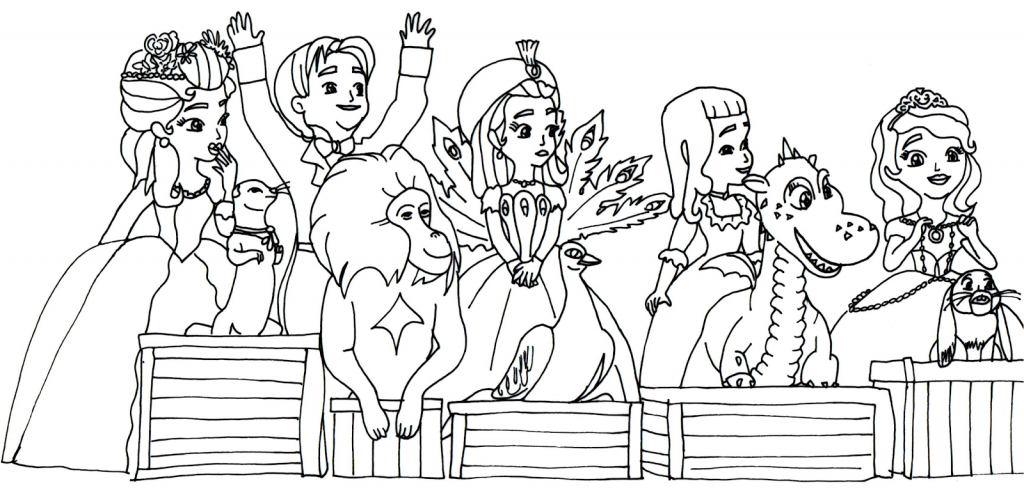Print Sofia the First Coloring Pages
