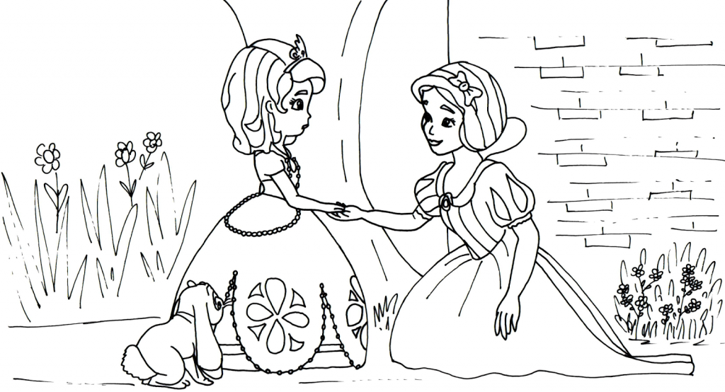 Printable Sofia the First Coloring Pages