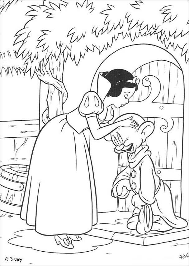 Snow White and Dopey Coloring