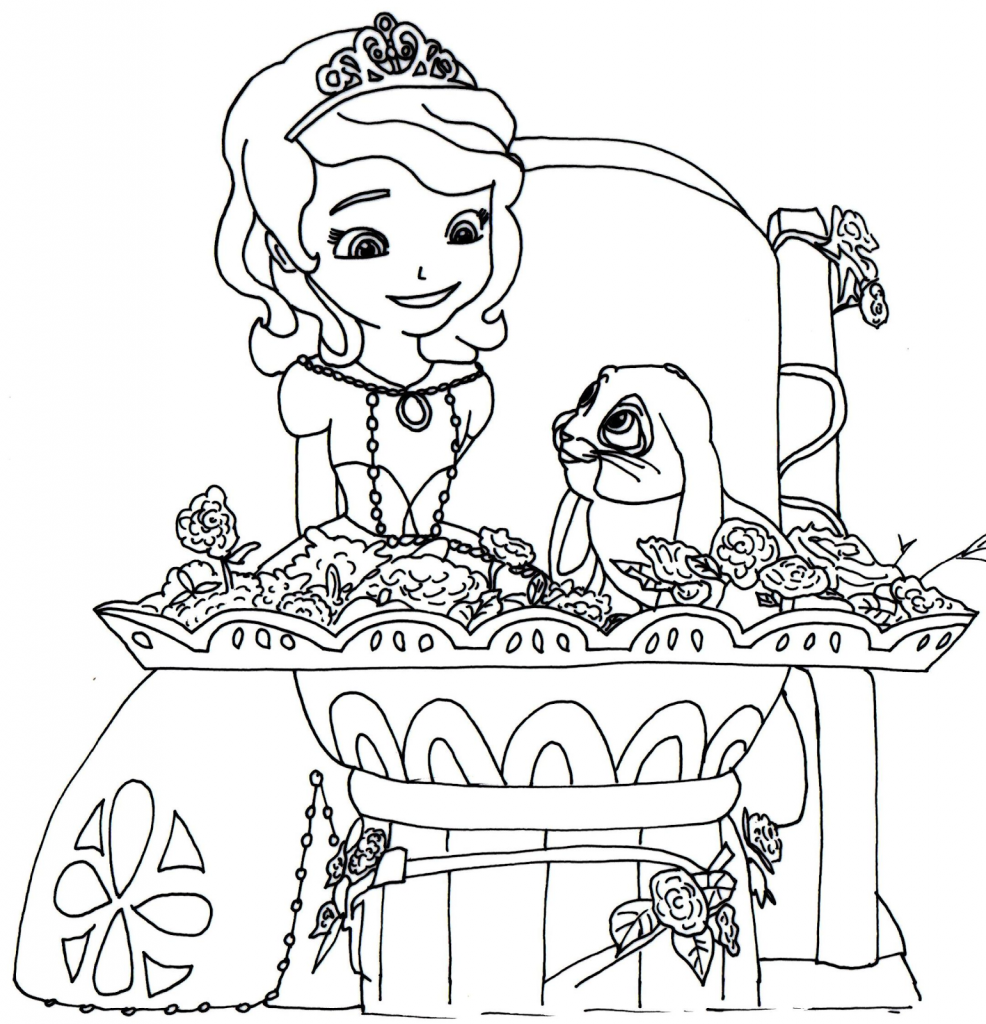 Sofia the First Coloring Pages