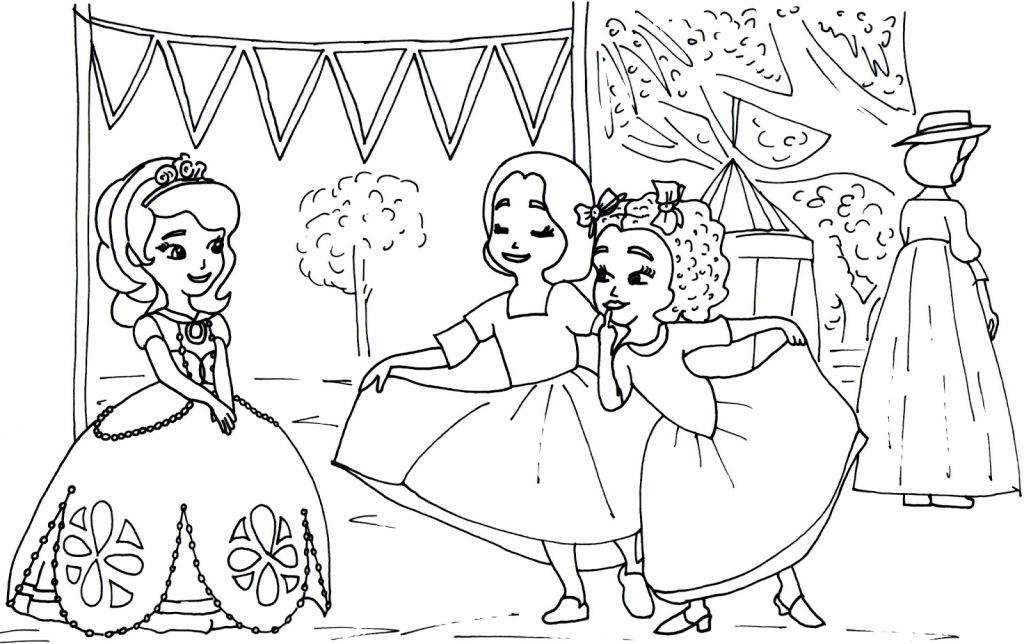 Sofia the First Coloring Pages Free Printables