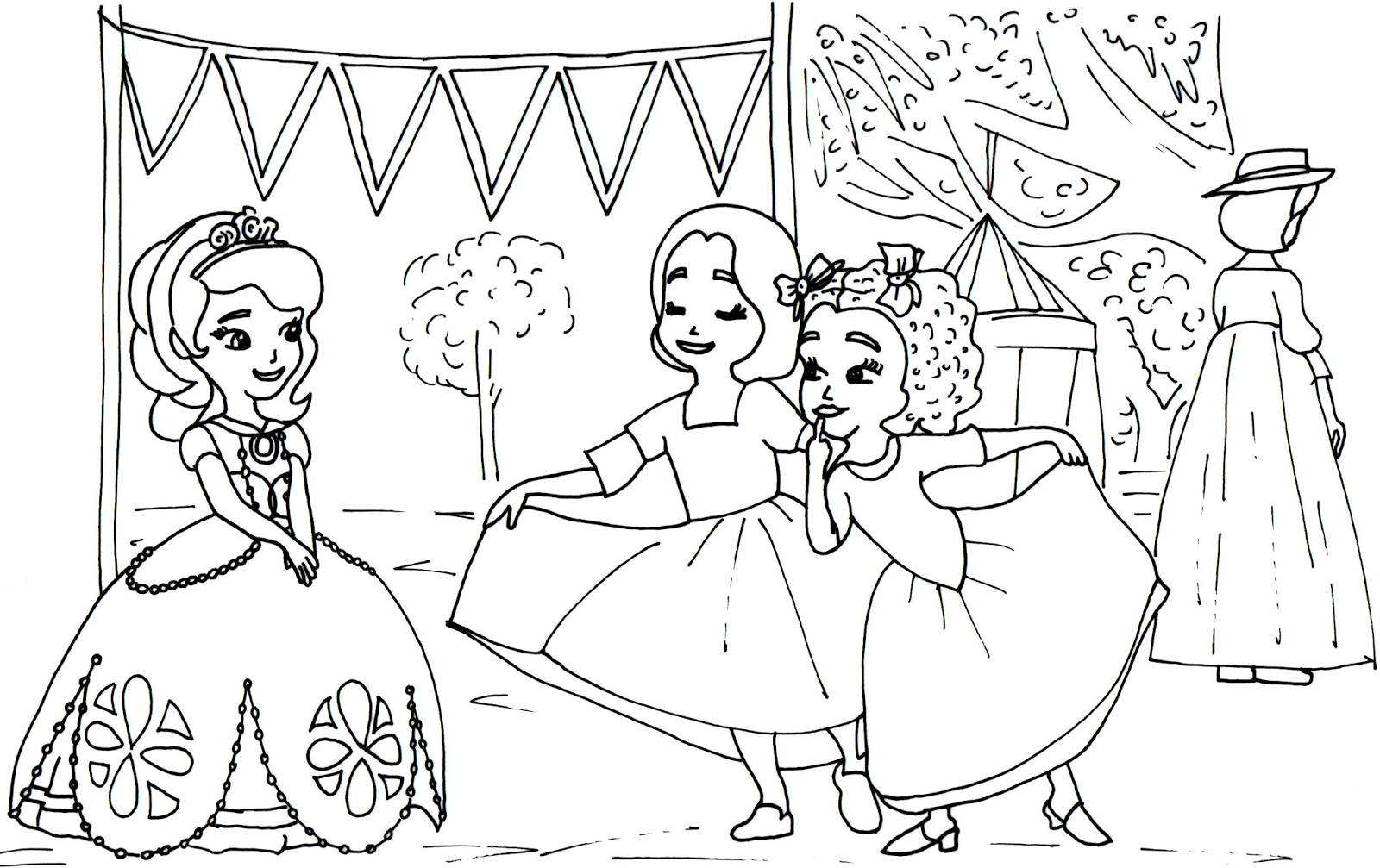 Animal Free Printable Sofia The First Coloring Pages 