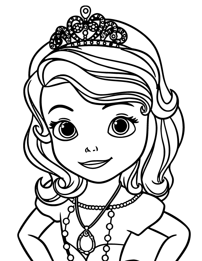 Sofia The First Free Coloring Pages Sofia The First Free Coloring Pages