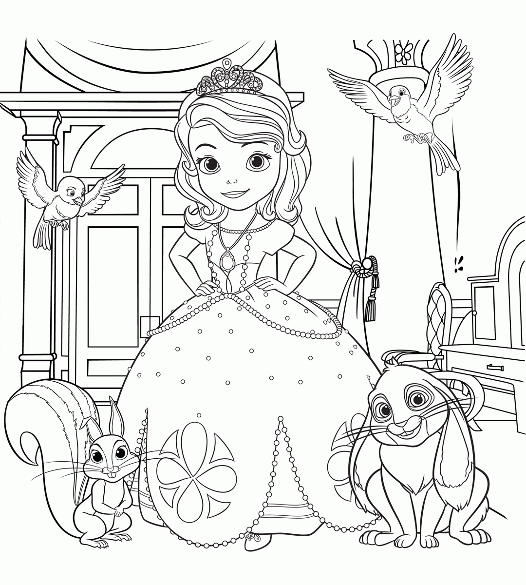 Sofia The First Printable Coloring Pages - 2023 Calendar Printable