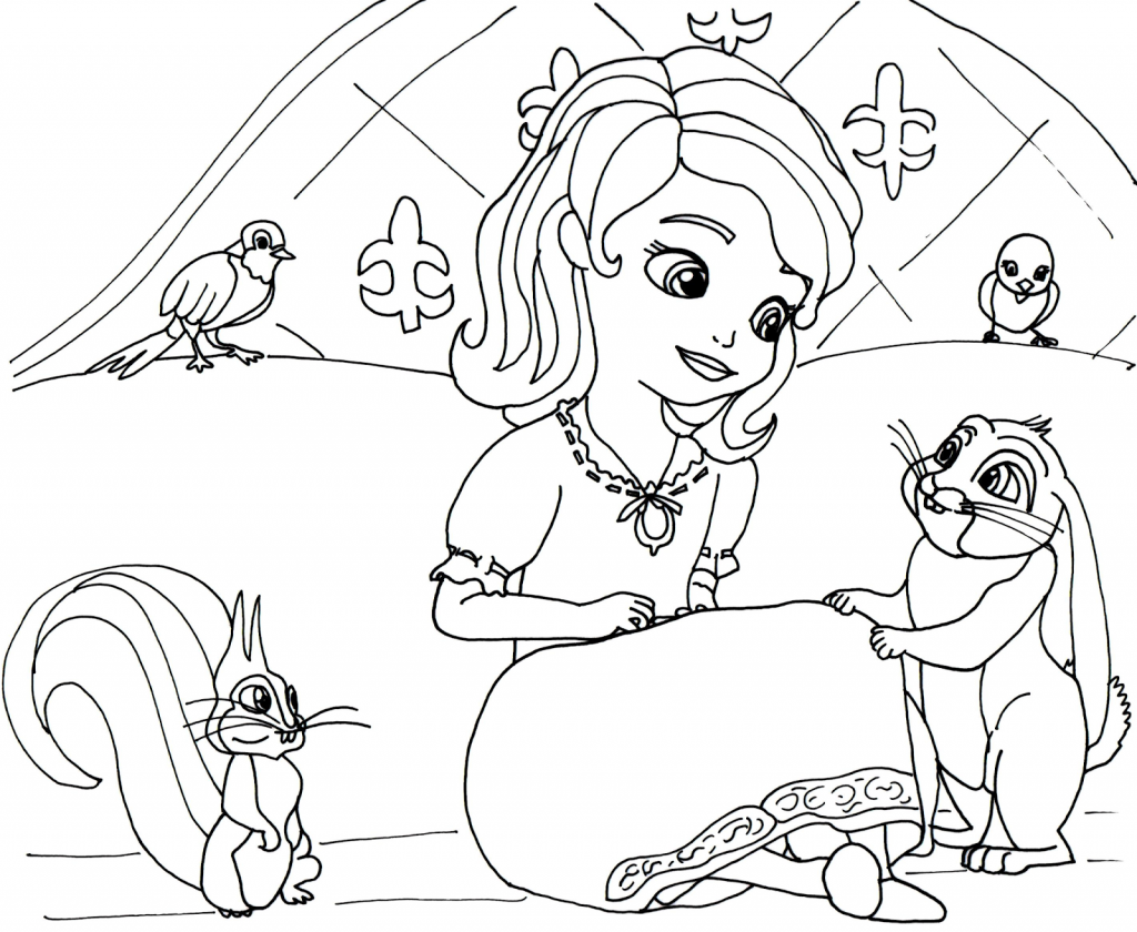 Sofia the First Princess Coloring Pages