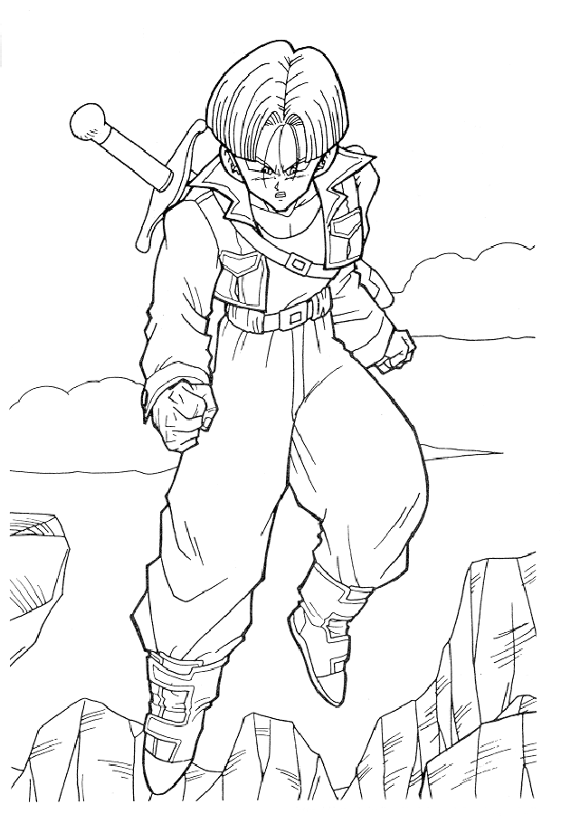 Dragon Ball GT Goku Coloring Pages - Get Coloring Pages