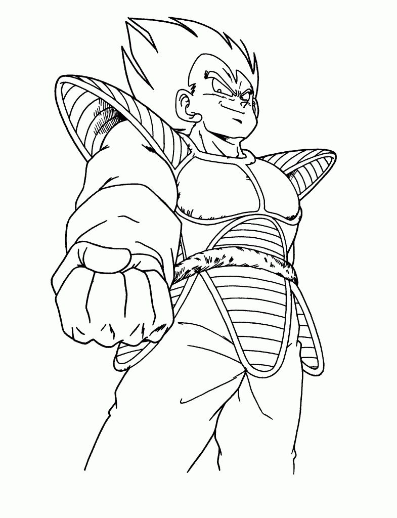 Vegeta - Dragon Ball Z Coloring Pages