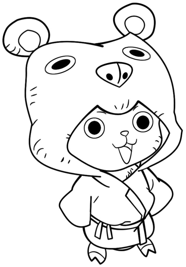 Anime Animal With Animal Costume Coloring Page