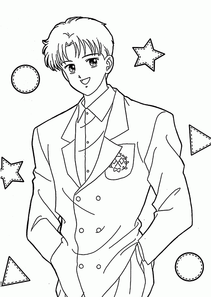 Anime Coloring Page Printable