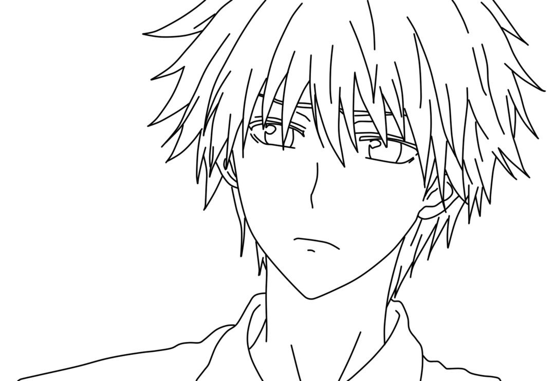 85  Anime Face Coloring Pages  Free