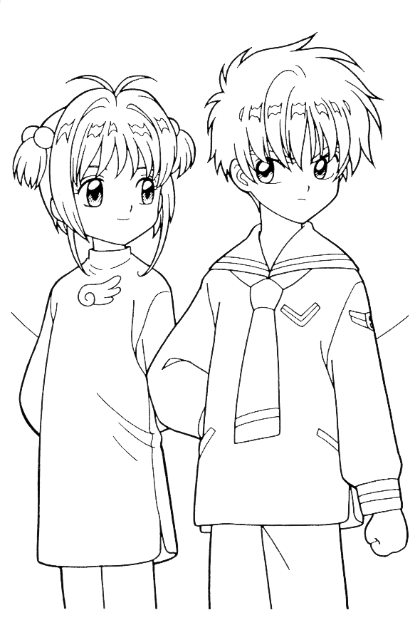 Anime Your Name Couple Coloring Page  Anime Coloring Pages