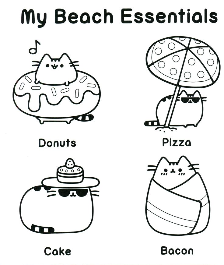 Pusheen Coloring Pages - Best Coloring Pages For Kids