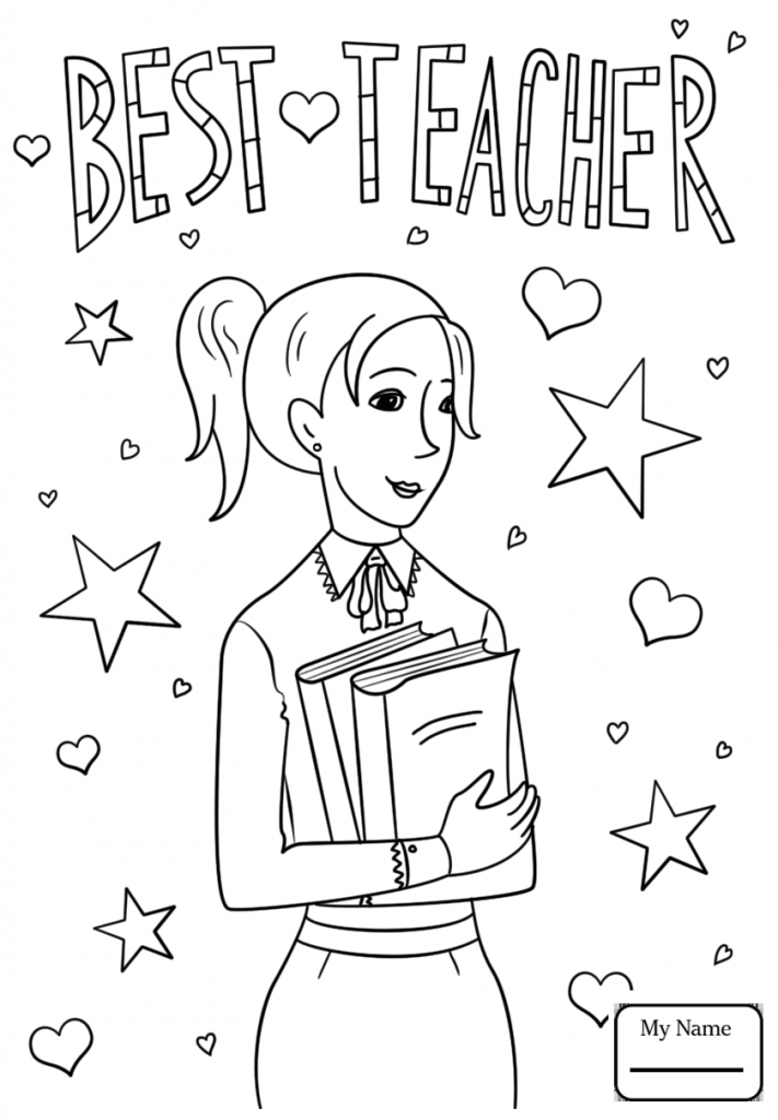 Best Teacher Coloring Page