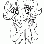 Cute Anime Girl Coloring Pages