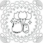 Cute Pusheen Coloring Pages