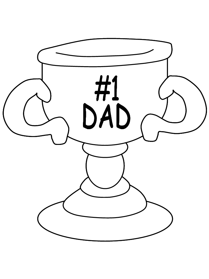 Dad Coloring Page Printable