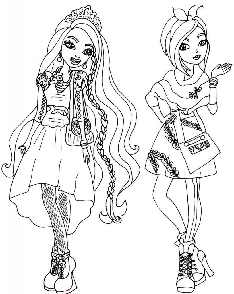 Free Ever After High Coloring Pages