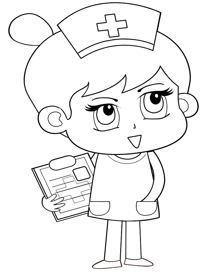 Free Nurse Coloring Pages