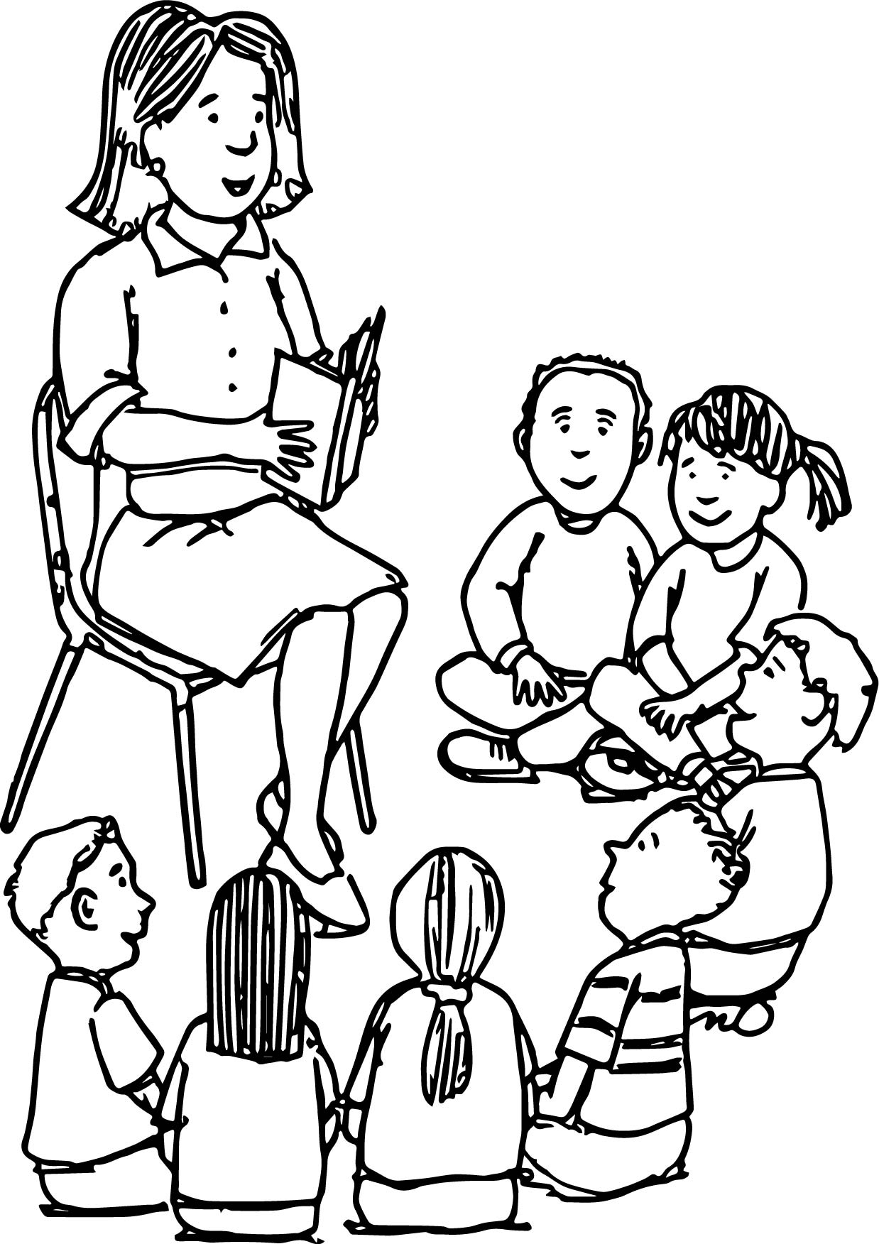 Coloring Pages Of Student And Teachers 1