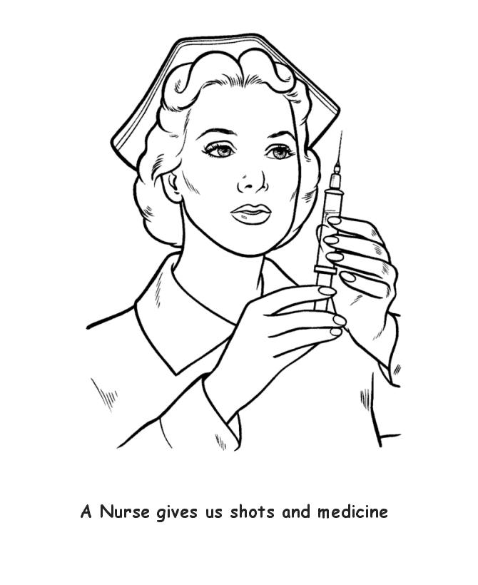 baby nurse coloring pages