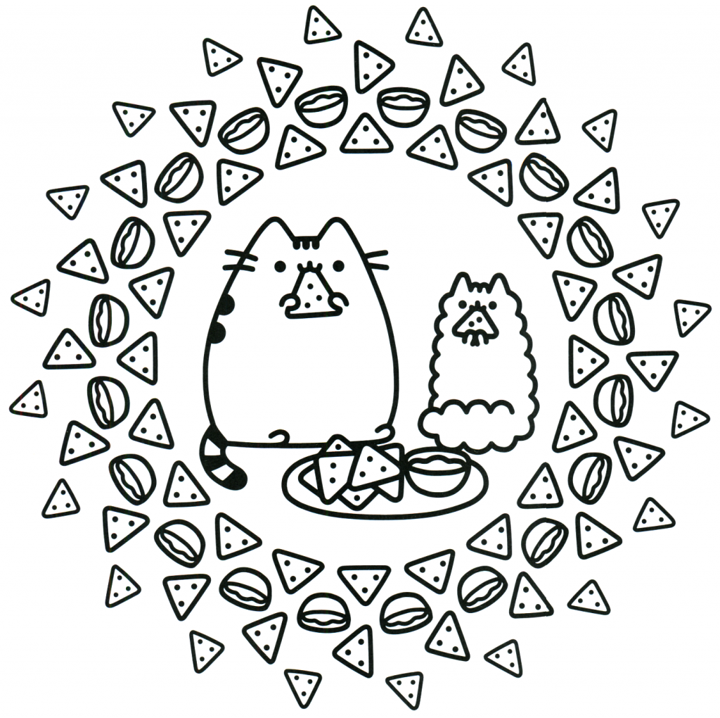 Nacho Cats - Pusheen Coloring Pages