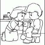 Nurse Caring Coloring Pages