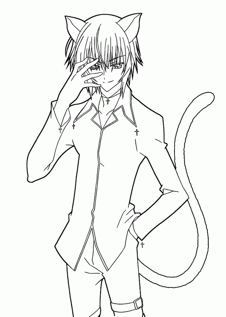 Print Anime Coloring Pages