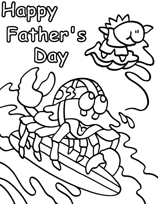 Print Fathers Day Coloring Pages