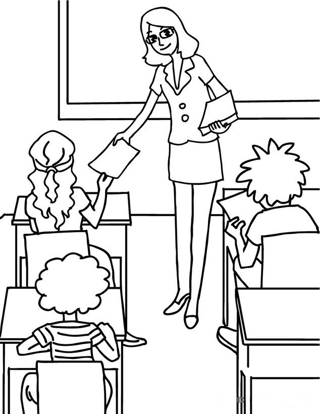 Teacher Coloring Pages - Best Coloring Pages For Kids