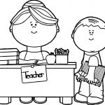 Print Teacher Coloring Pages