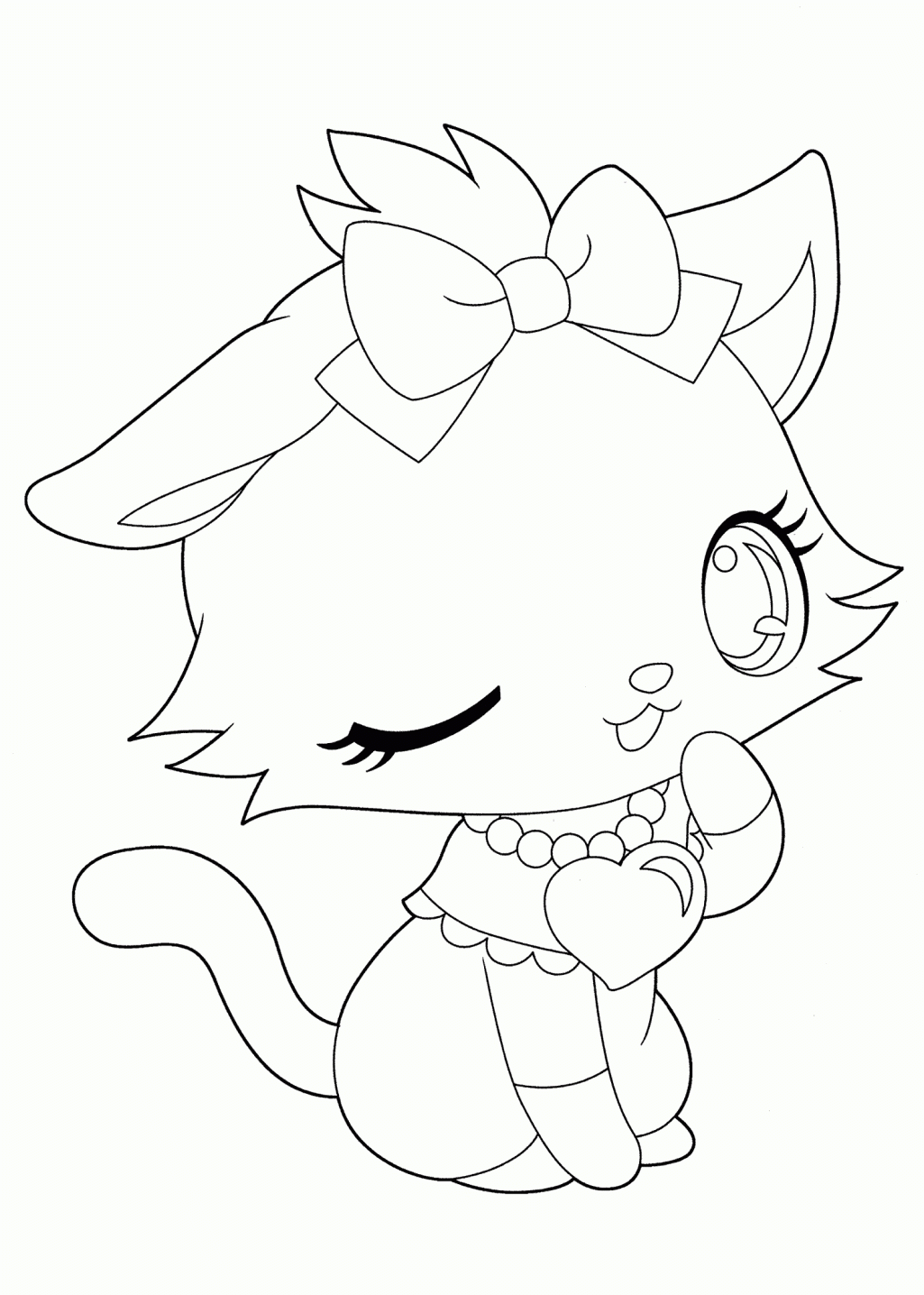 Coloring page outline of cartoon Colorful printable Cute cat unicorn or  anime cat coloring pages for children kids and adults. vector illustration,  summer coloring book for kids. 22902247 Vector Art at Vecteezy