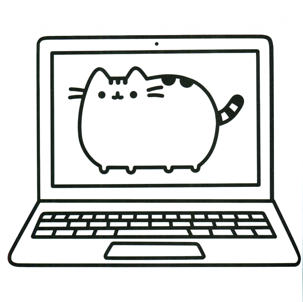 Pusheen Coloring Pages - Cat Screensaver