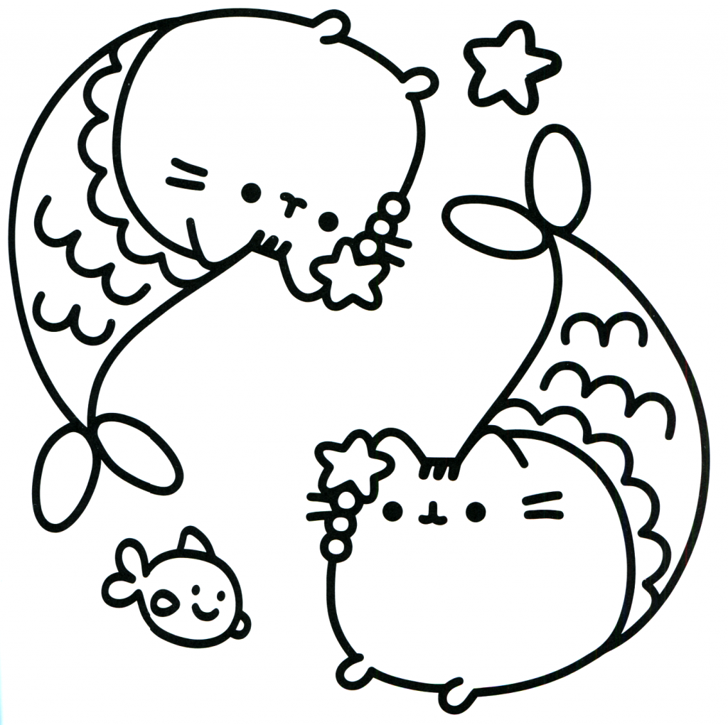 Pusheen Coloring Pages - Catfish