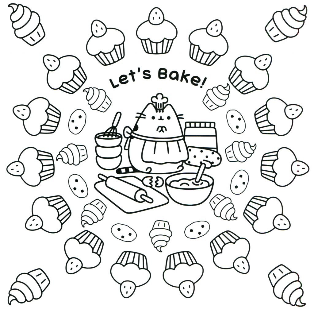 Pusheen Coloring Pages Pusheen Coloring Pages