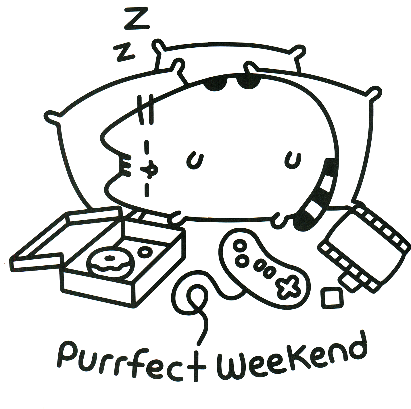 Pusheen Coloring Pages   Best Coloring Pages For Kids