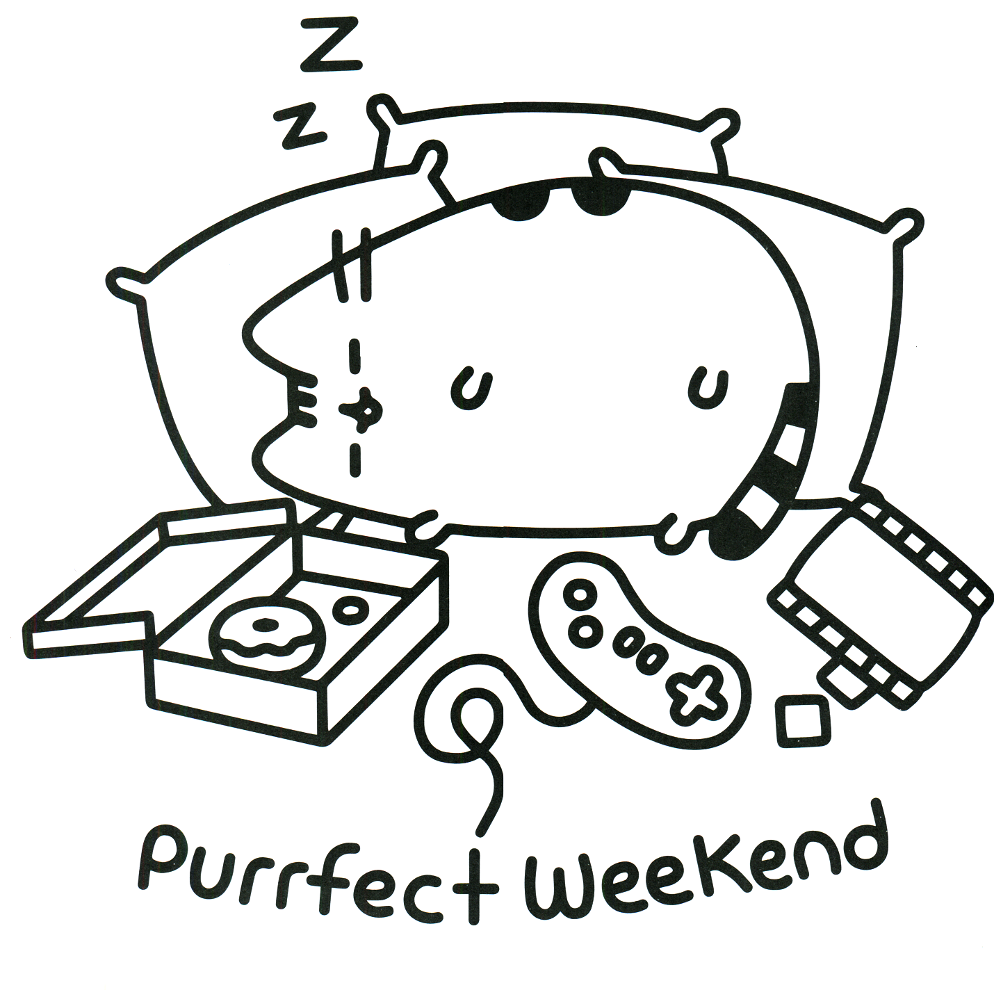 Featured image of post Pusheen Coloring Pages Free This adorable comic character pusheen the cat does all kinds of wonderful things