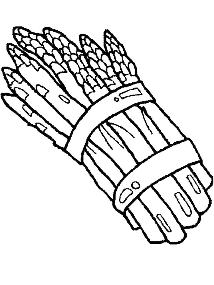 Asparagus Coloring Page