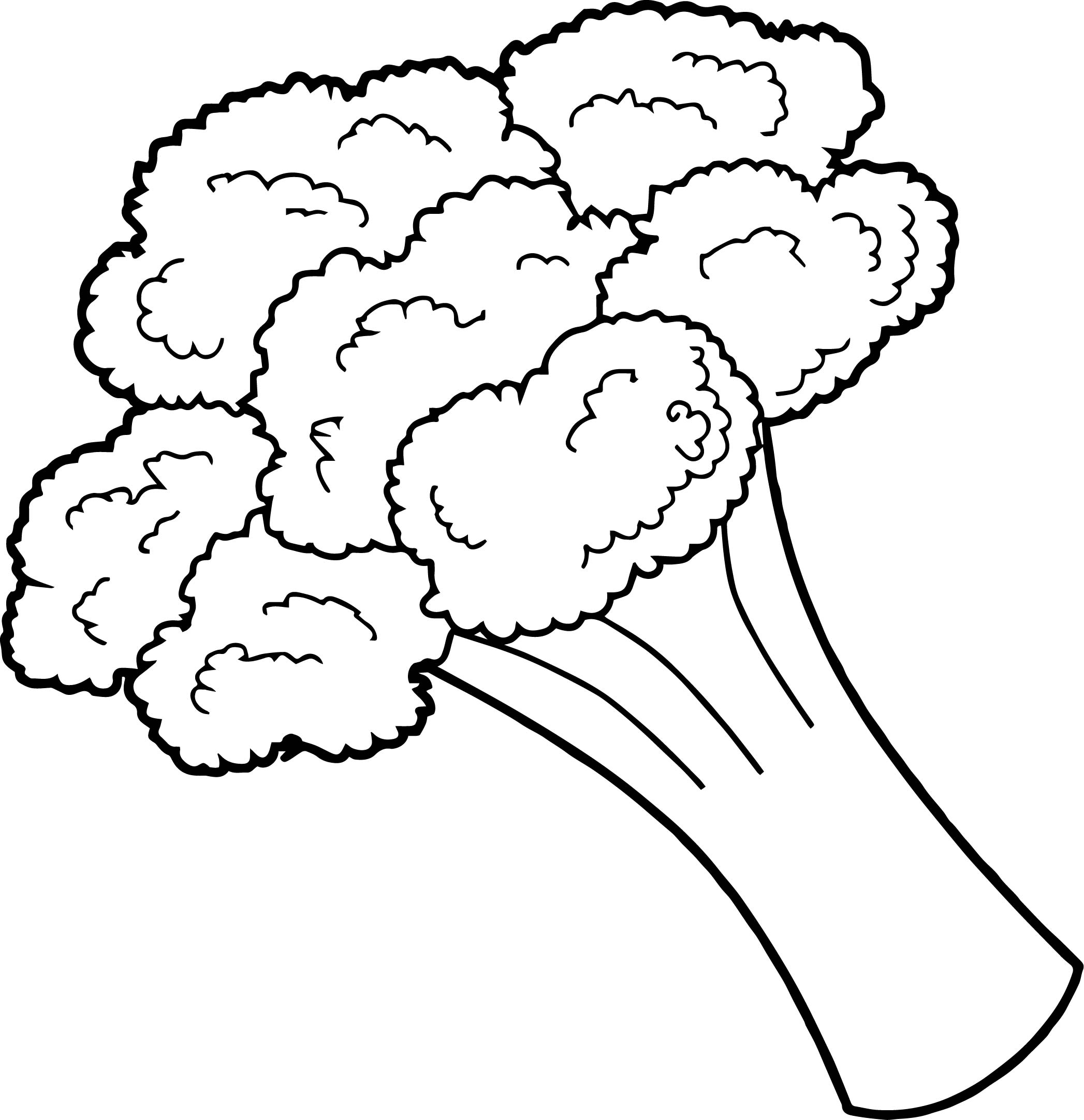 Coloring Picture Of Broccoli 1