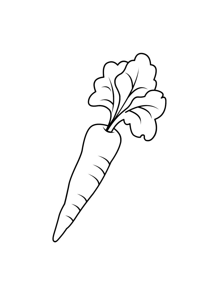 Carrot Coloring Page