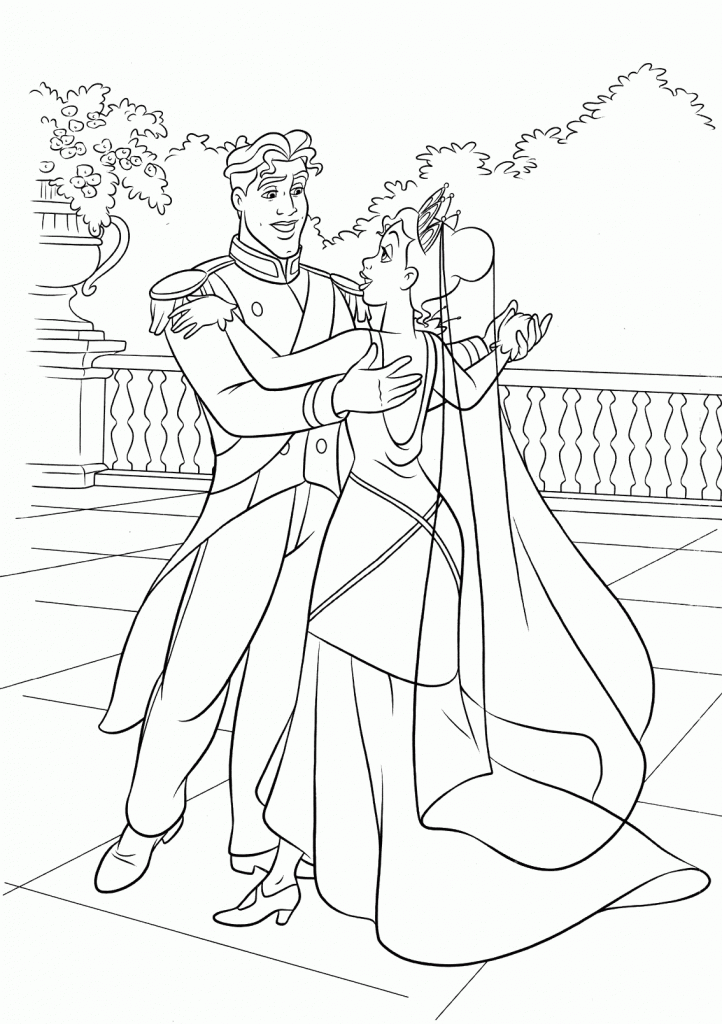 Cartoon Wedding Coloring Pages