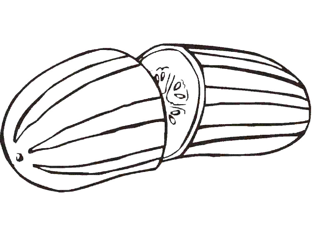 Cucumber Coloring Page