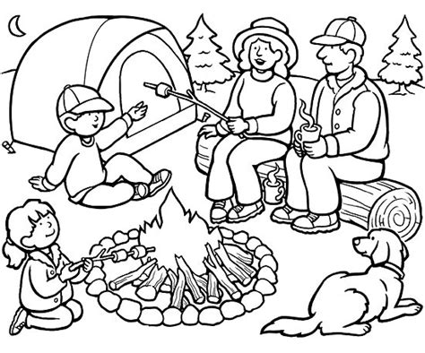 Camping Coloring Pages - Best Coloring Pages For Kids