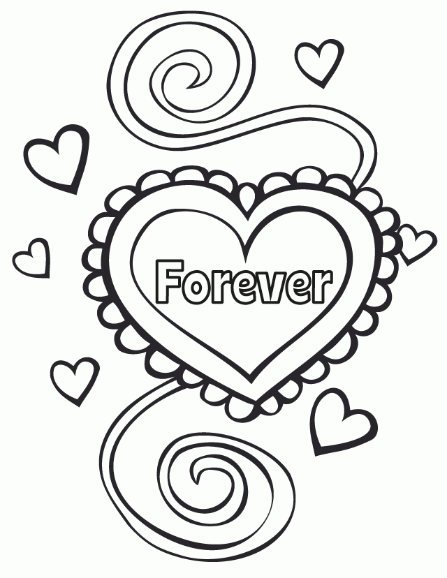 Forever Wedding Coloring Pages