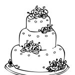 Free Wedding Cake Coloring Pages