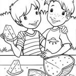 Fun Watermelon Coloring Pages